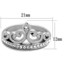 Mens Fashion Rings TK1821 Stainless Steel Ring with Top Grade Crystal