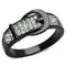 Mens Fashion Rings TK1868 Two-Tone - Stainless Steel Ring with Crystal