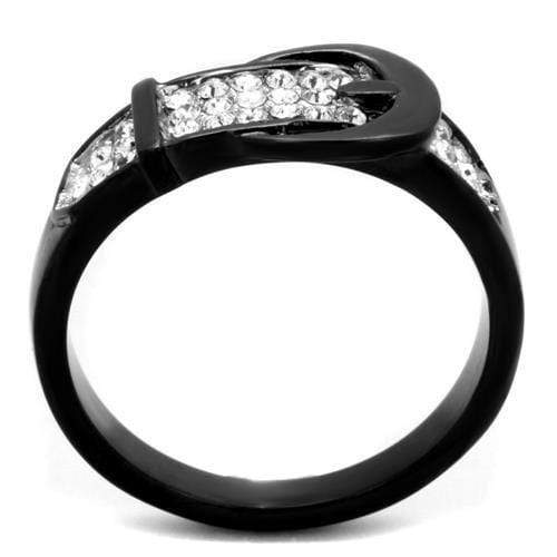 Mens Fashion Rings TK1868 Two-Tone - Stainless Steel Ring with Crystal