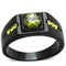 Silver Jewelry Rings Mens Fashion Rings TK1928 - Stainless Steel Ring & CZ in Olivine color Alamode Fashion Jewelry Outlet
