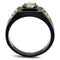 Mens Fashion Rings TK1928 - Stainless Steel Ring & CZ in Olivine color