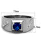 Mens Fashion Rings TK1929 Stainless Steel Ring with Synthetic