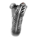 Mens Fashion Rings TK1967 Stainless Steel Ring with Crystal in Siam