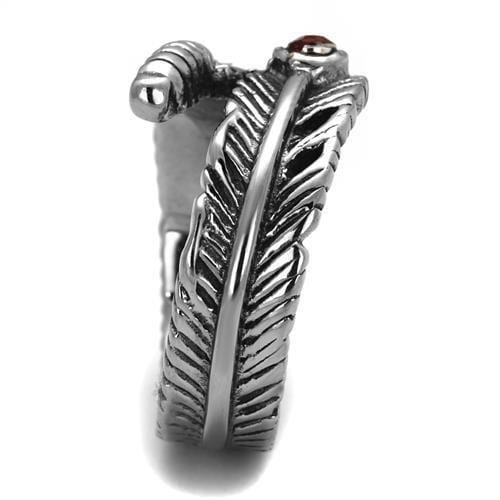 Mens Fashion Rings TK1967 Stainless Steel Ring with Crystal in Siam