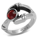 Mens Fashion Rings TK1970 Stainless Steel Ring with Crystal in Siam