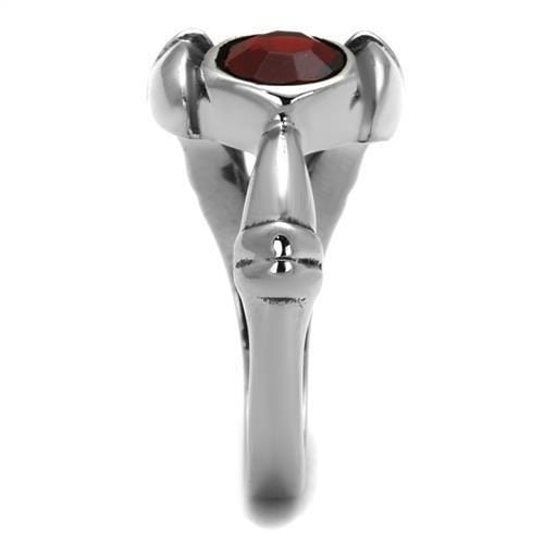 Mens Fashion Rings TK1970 Stainless Steel Ring with Crystal in Siam