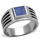 Mens Fashion Rings TK2047 Stainless Steel Ring with Precious Stone