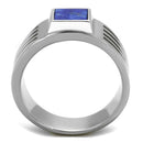 Mens Fashion Rings TK2047 Stainless Steel Ring with Precious Stone