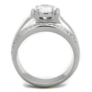 Mens Fashion Rings TK2054 Stainless Steel Ring with AAA Grade CZ