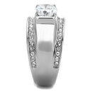 Mens Fashion Rings TK2054 Stainless Steel Ring with AAA Grade CZ