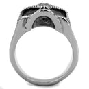 Mens Fashion Rings TK2060 Stainless Steel Ring with Top Grade Crystal