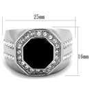 Mens Fashion Rings TK2066 Stainless Steel Ring with Top Grade Crystal