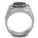 Mens Fashion Rings TK2066 Stainless Steel Ring with Top Grade Crystal