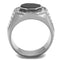 Mens Fashion Rings TK2066 Stainless Steel Ring with Top Grade Crystal