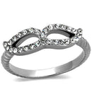 Mens Fashion Rings TK2122 Stainless Steel Ring with Top Grade Crystal