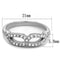 Mens Fashion Rings TK2122 Stainless Steel Ring with Top Grade Crystal