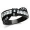 Mens Fashion Rings TK2139 Black - Stainless Steel Ring with AAA Grade CZ