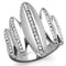 Mens Fashion Rings TK2156 Stainless Steel Ring with Top Grade Crystal