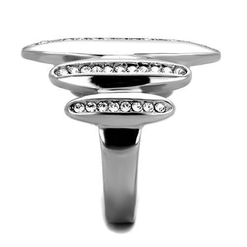 Mens Fashion Rings TK2156 Stainless Steel Ring with Top Grade Crystal