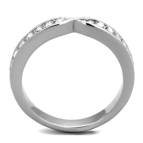 Mens Fashion Rings TK2163 Stainless Steel Ring with Top Grade Crystal