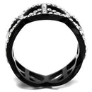 Mens Fashion Rings TK2194 - Stainless Steel Ring with Top Grade Crystal