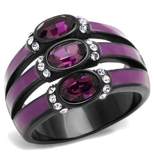 Mens Fashion Rings TK2213 - Stainless Steel Ring with Top Grade Crystal