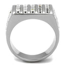 Mens Fashion Rings TK2219 Stainless Steel Ring with Top Grade Crystal