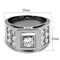 Mens Fashion Rings TK2220 Stainless Steel Ring with AAA Grade CZ