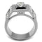 Mens Fashion Rings TK2220 Stainless Steel Ring with AAA Grade CZ