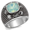 Mens Fashion Rings TK2223 Stainless Steel Ring with Crystal in Fireopal