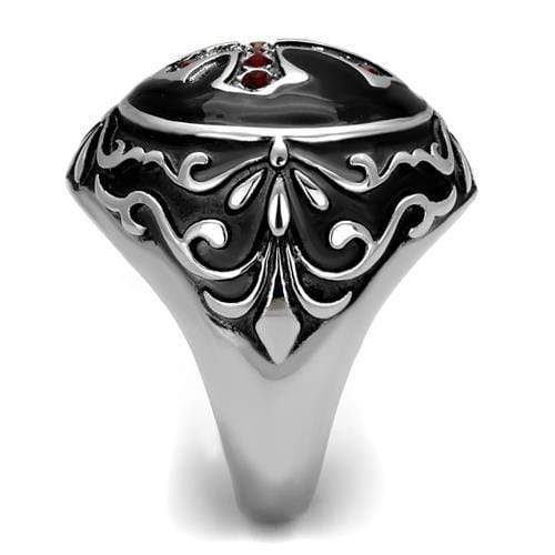 Mens Fashion Rings TK2229 Stainless Steel Ring with Crystal in Siam