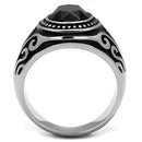 Mens Fashion Rings TK2231 Stainless Steel Ring with Top Grade Crystal