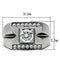 Silver Jewelry Rings Mens Rings TK316 Stainless Steel Ring with AAA Grade CZ Alamode Fashion Jewelry Outlet