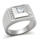 Mens Rings TK317 Stainless Steel Ring with AAA Grade CZ