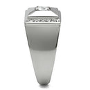 Mens Rings TK317 Stainless Steel Ring with AAA Grade CZ