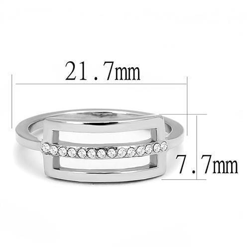 Mens Rings TK3177 Stainless Steel Ring with AAA Grade CZ