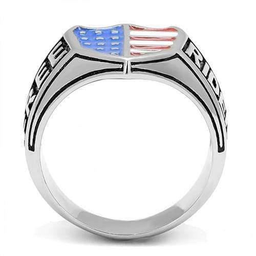 Mens Rings TK3192 Stainless Steel Ring with Epoxy