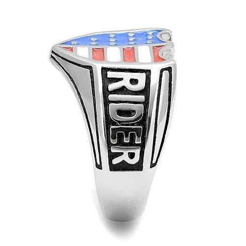 Mens Rings TK3192 Stainless Steel Ring with Epoxy