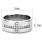 Mens Rings TK3225 Stainless Steel Ring with AAA Grade CZ