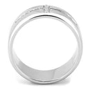 Mens Rings TK3225 Stainless Steel Ring with AAA Grade CZ