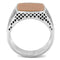 Silver Jewelry Rings Mens Rings TK3228 Stainless Steel Ring with Semi-Precious in Siam Alamode Fashion Jewelry Outlet