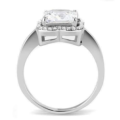 Mens Rings TK3242 Stainless Steel Ring with AAA Grade CZ