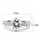 Mens Rings TK3247 Stainless Steel Ring with AAA Grade CZ