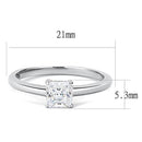 Mens Rings TK3250 Stainless Steel Ring with AAA Grade CZ