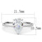 Silver Jewelry Rings Mens Rings TK3251 Stainless Steel Ring with AAA Grade CZ Alamode Fashion Jewelry Outlet