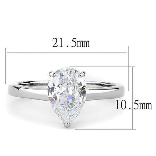 Silver Jewelry Rings Mens Rings TK3251 Stainless Steel Ring with AAA Grade CZ Alamode Fashion Jewelry Outlet