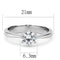 Mens Rings TK3252 Stainless Steel Ring with AAA Grade CZ