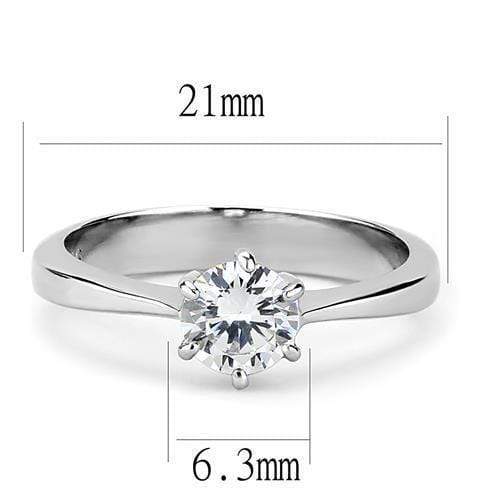 Mens Rings TK3252 Stainless Steel Ring with AAA Grade CZ