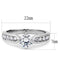 Mens Rings TK3256 Stainless Steel Ring with AAA Grade CZ