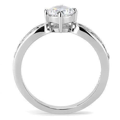 Mens Rings TK3256 Stainless Steel Ring with AAA Grade CZ